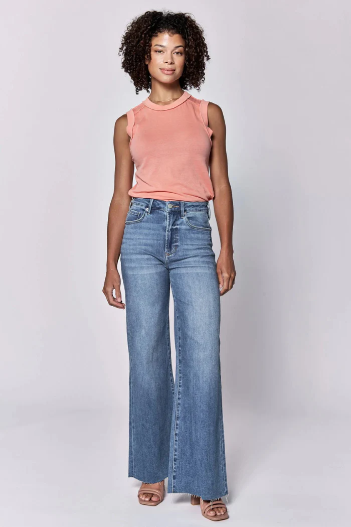 Fiona Wide Leg Jean - Natal