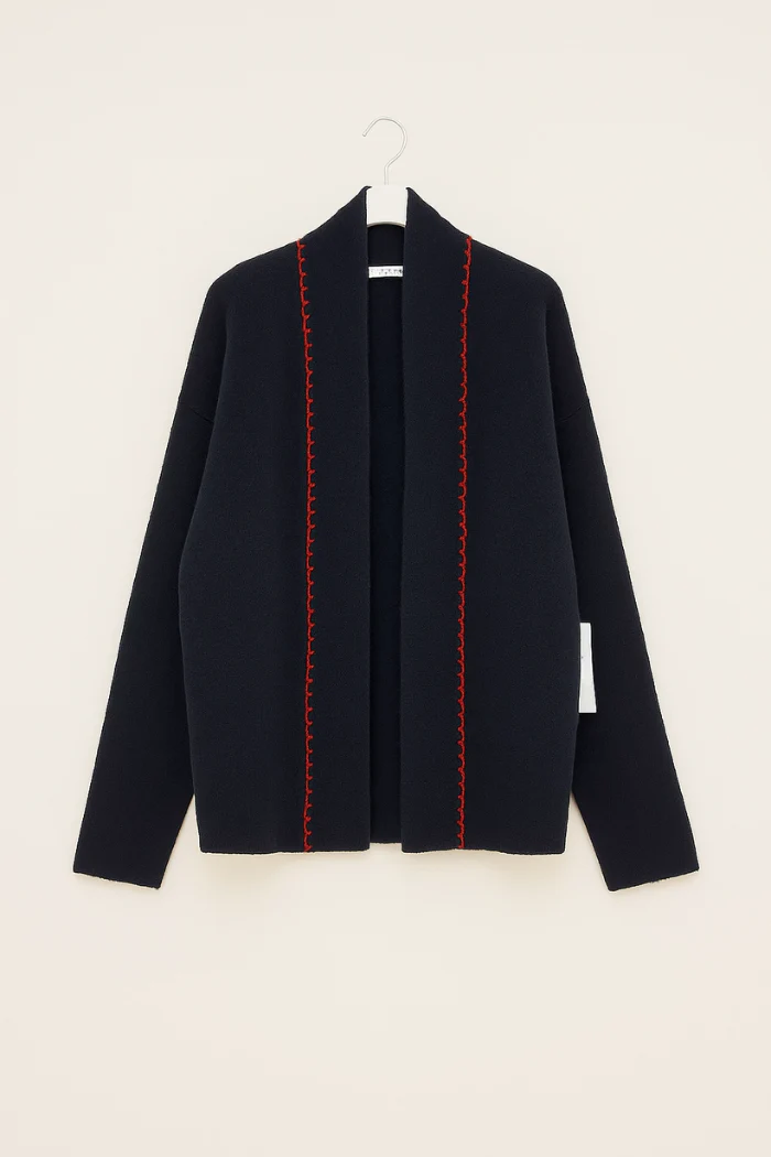 Flat White Signature Dalmatian Cardigan - Image 2