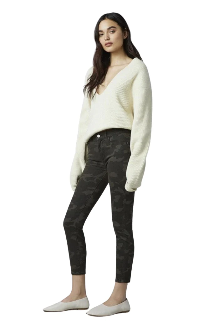 Florence Skinny Mid Rise Instasculpt Camo - Image 2