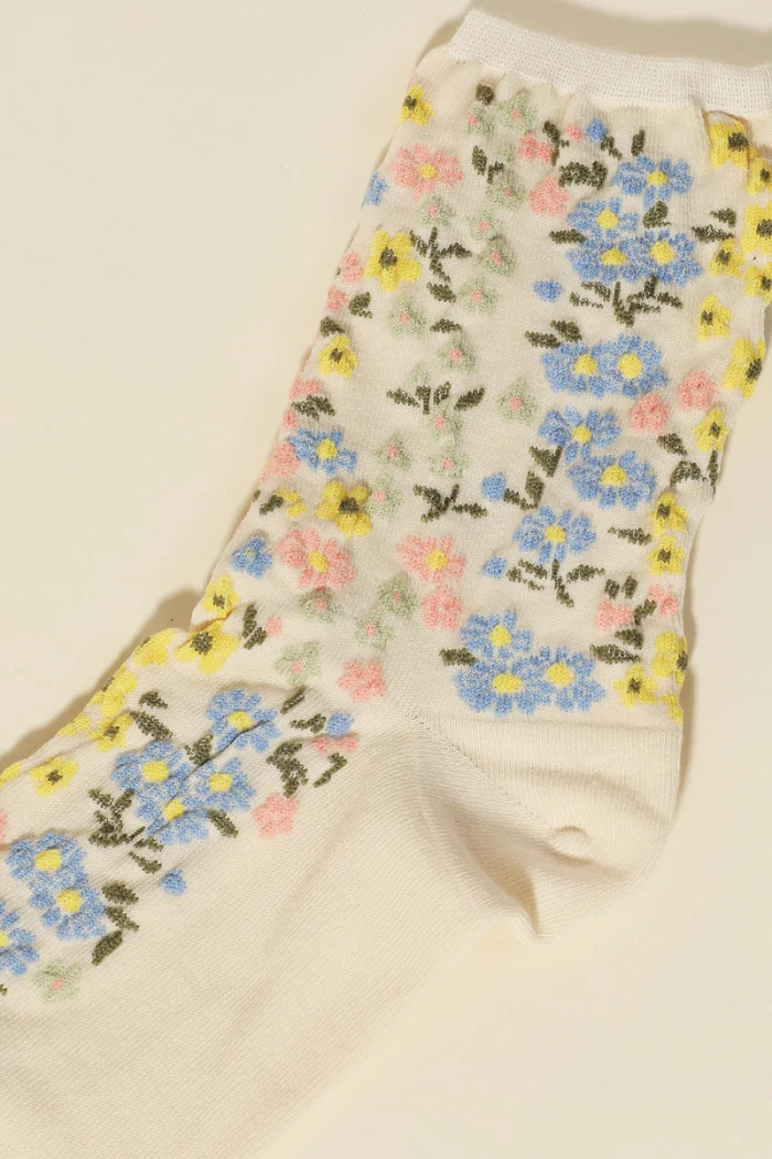 Flower Pattern Socks - Image 2