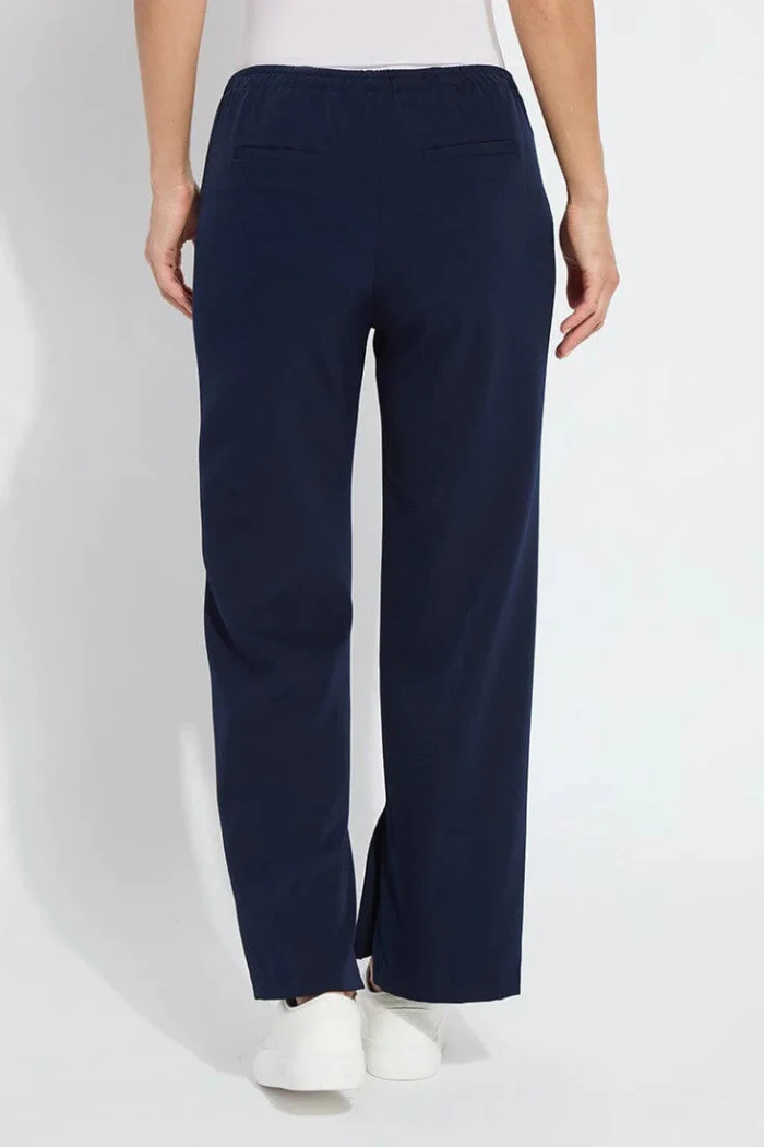 Genevieve Drawstring Trouser - True Navy - Image 3