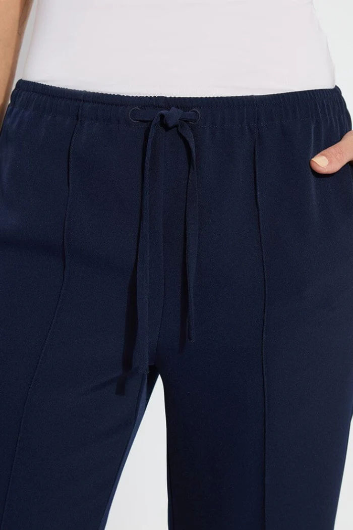 Genevieve Drawstring Trouser - True Navy - Image 4