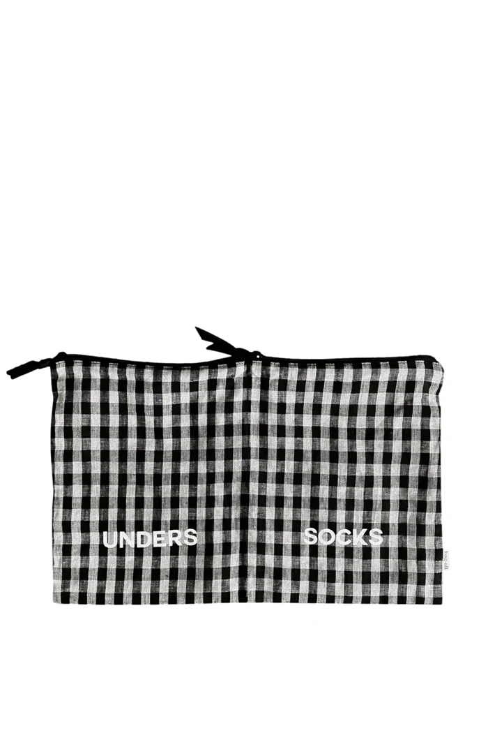 Bag-All Gingham 5-Piece Travel Packing Set | Chic Luggage Organizers - Image 5