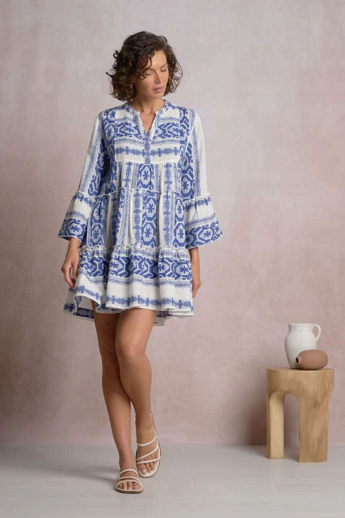 Grecian Tiered Mini Dress