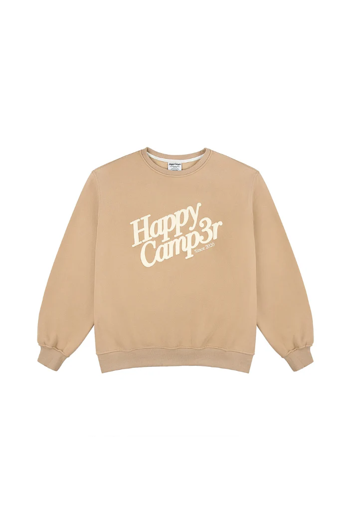 Happy Camp3r Puff Series Crewneck - Sand - Image 3