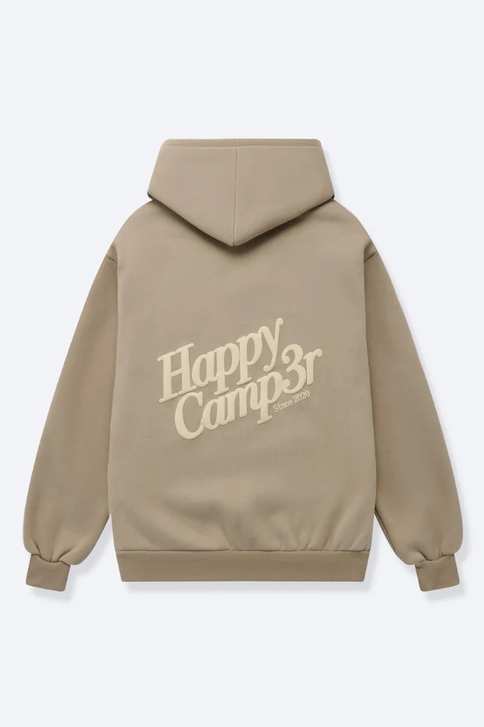 Happy Camp3r Puff Series Hoodie - Taupe - Image 2