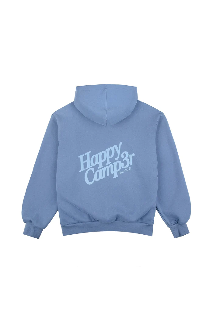 Happy Camp3r Puff Series Hoodie - Vintage Blue - Image 5