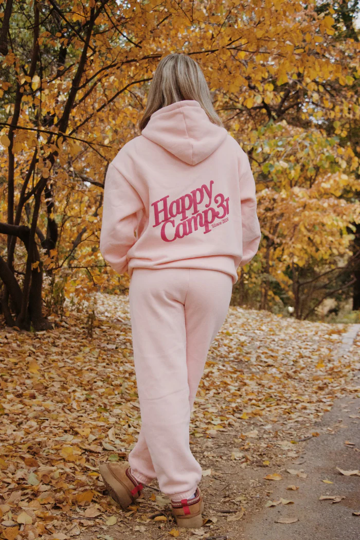 Happy Camp3r Puff Series Sweatpants - Snowflake Pink - Image 4