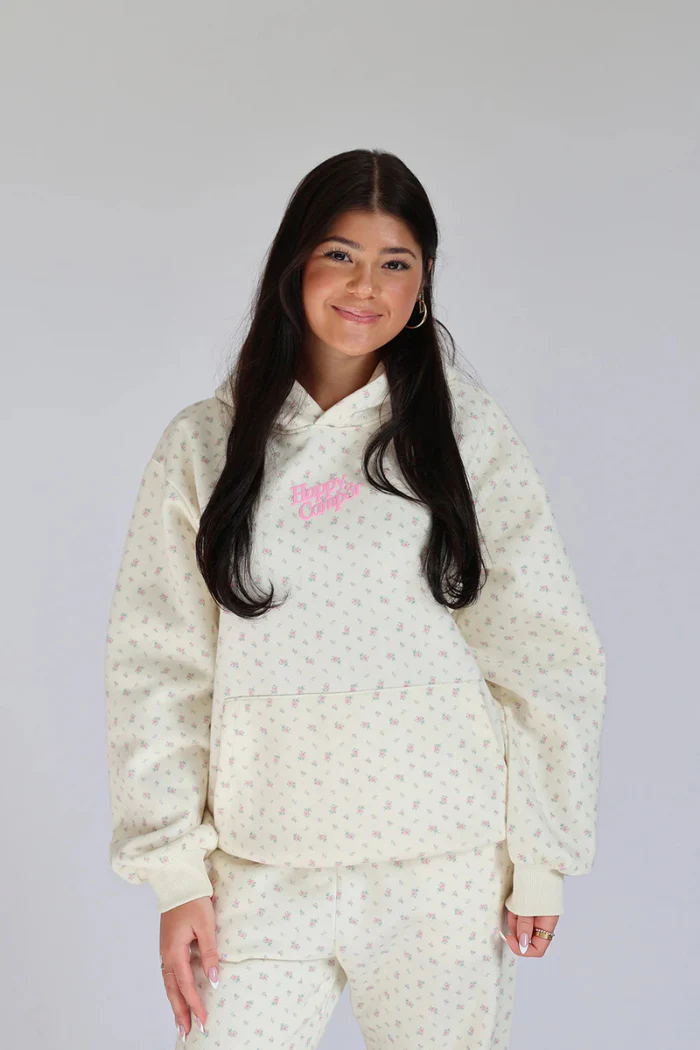 Happy Camp3r Vintage Flower Hoodie - Image 3
