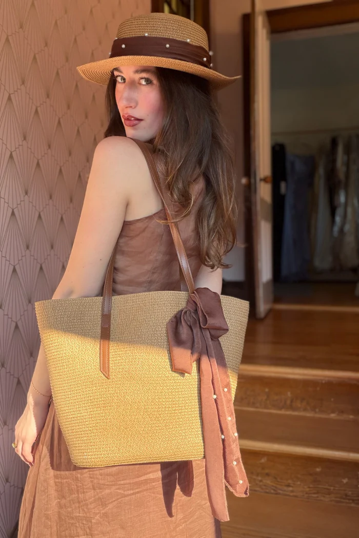 Pearl Detail Bag - Image 2