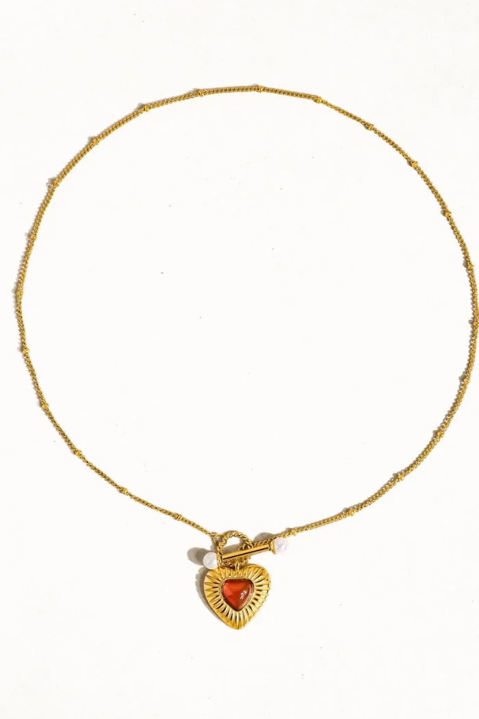 Havana Vintage Heart Chain Necklace - Image 3