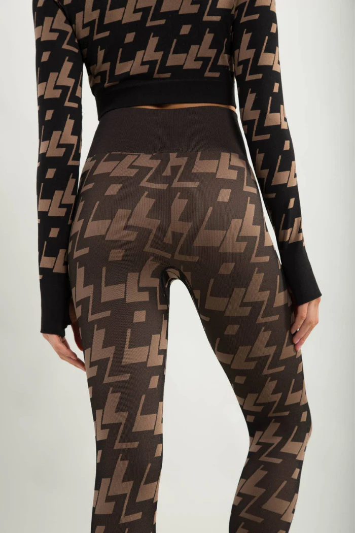 High-Rise Geo Seamless Leggings - Image 4