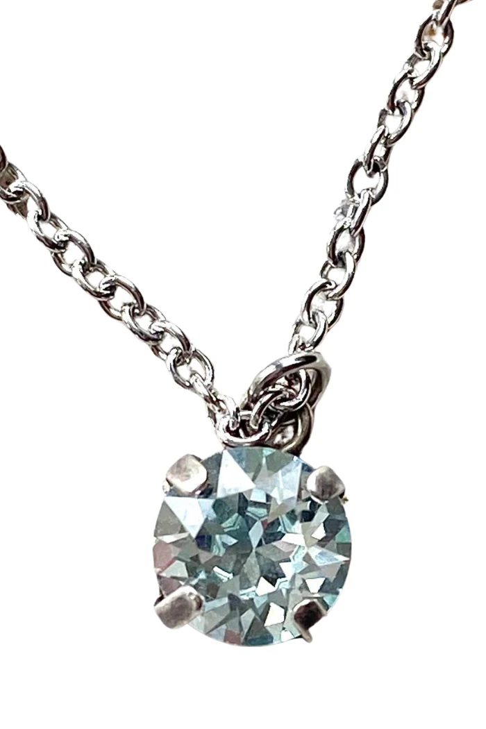 Icy Blue Crystal Necklace - Image 2