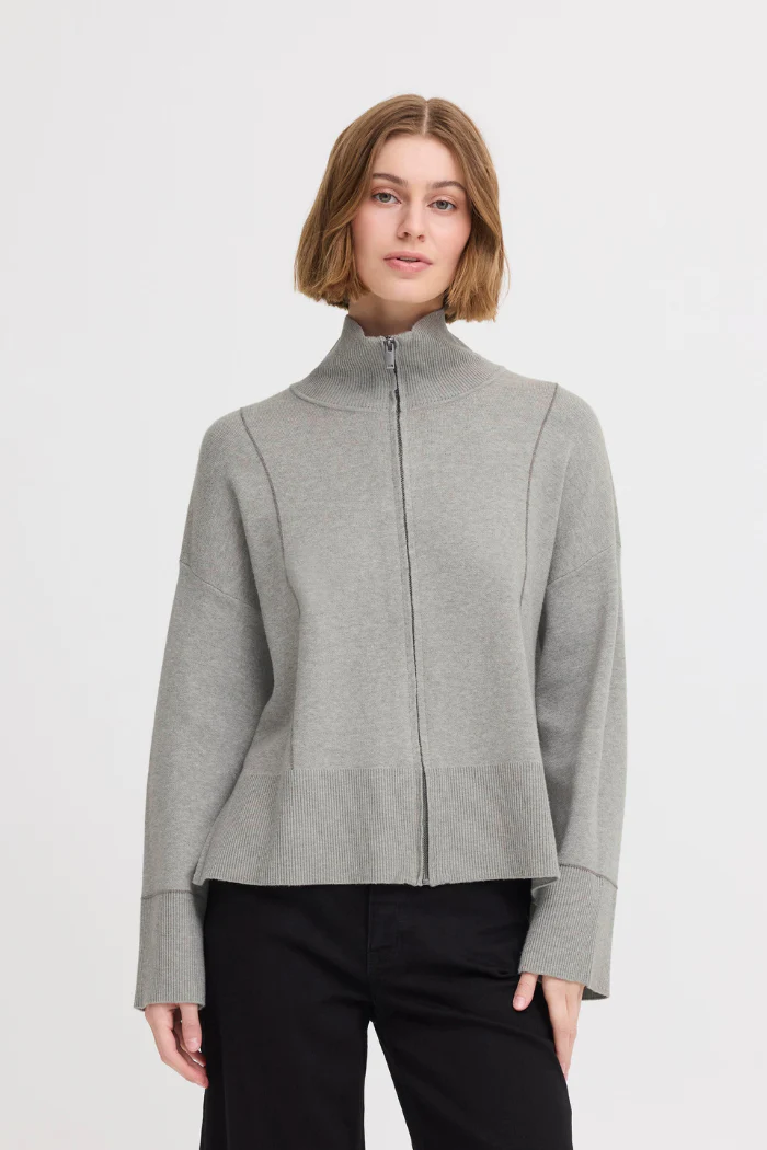 IHBallia Zip Front Sweater