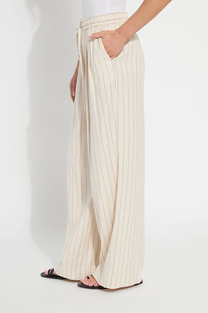 Iria Pleated Drawstring Wide Leg Pant - Image 2