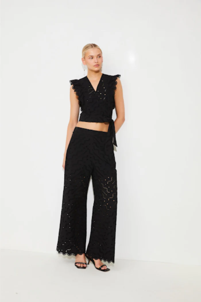 Jane Eyelet Trousers