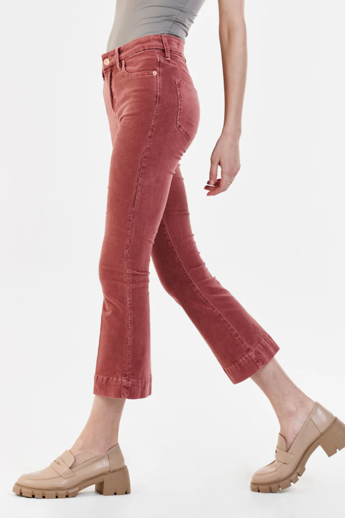 Jeanne Super High Rise Cropped Flare Cords - Image 2