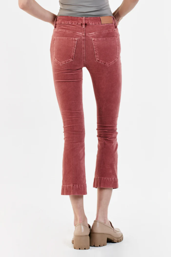Jeanne Super High Rise Cropped Flare Cords - Image 3
