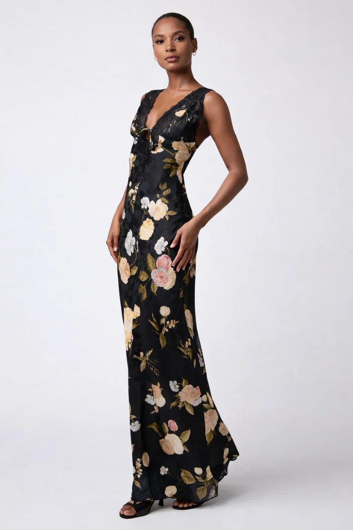 Judith Lace Trim Maxi Dress - Image 3