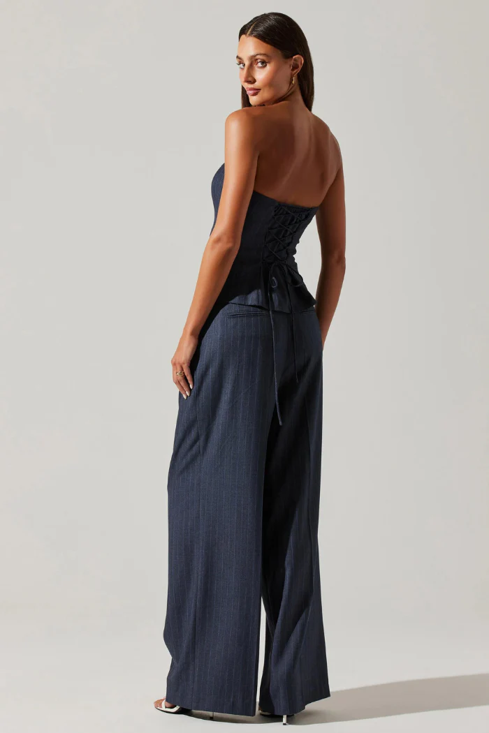 Kalani Pinstripe Tube Top - Image 5