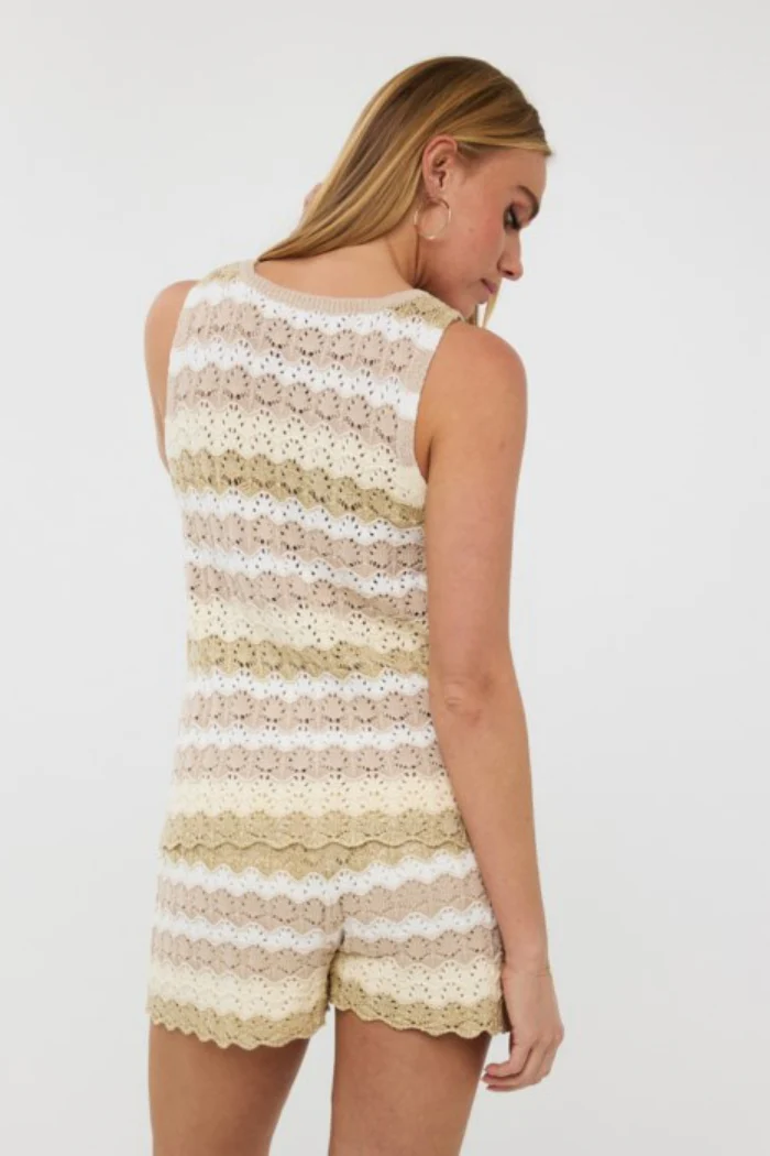 Knit Striped Shorts - Image 3