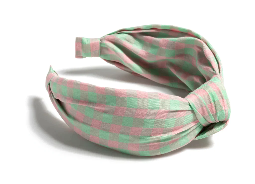 Knotted Checked Spring Headband - Image 2
