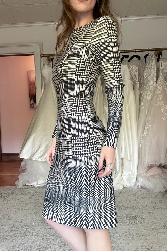 Long Sleeve Scuba Dress - Image 4