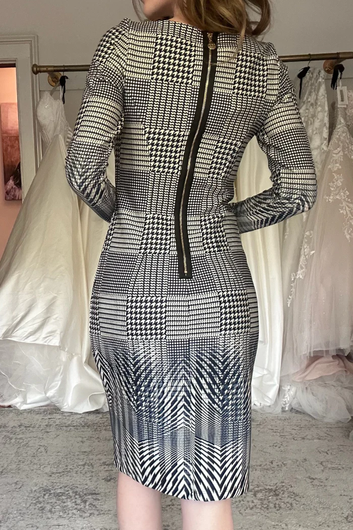 Long Sleeve Scuba Dress - Image 5