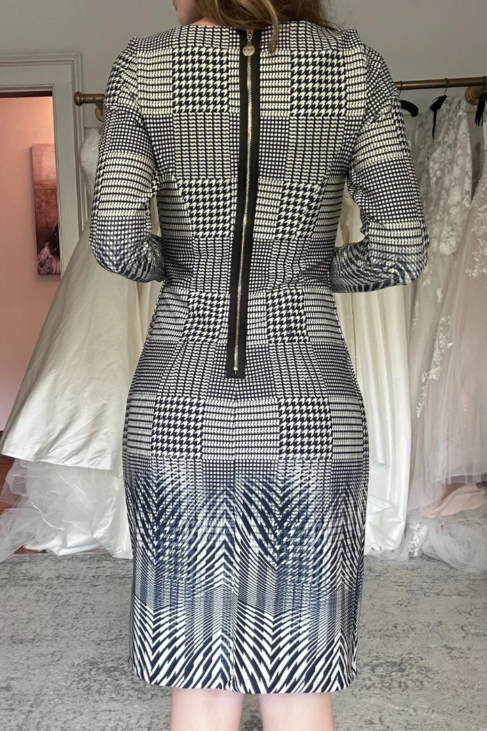 Long Sleeve Scuba Dress - Image 6
