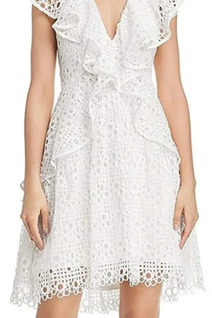 Lace Ruffle Dress - Image 3