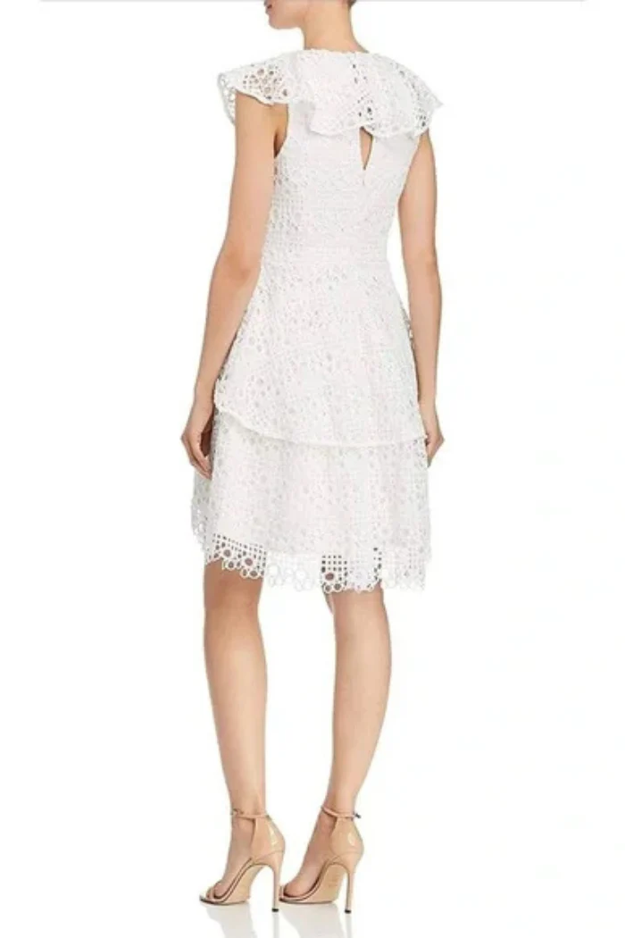 Lace Ruffle Dress - Image 4