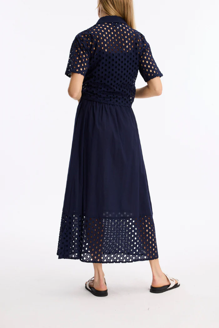 Laura Openwork Short Sleeve Blouse - Image 7