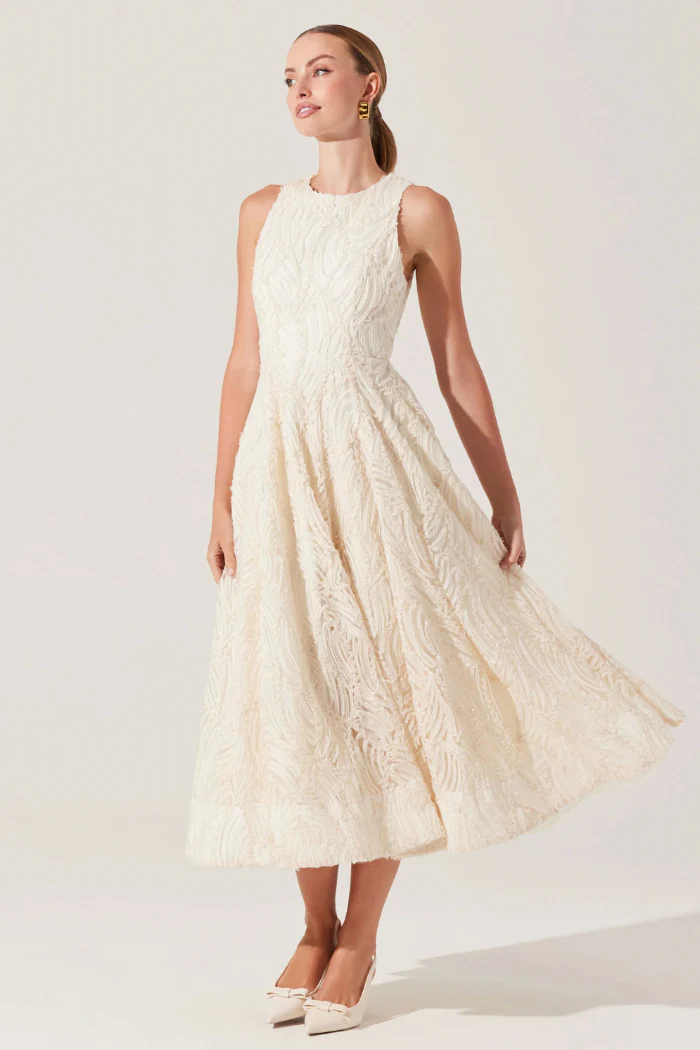 Lillemor 3D Textured Midi Dress - Image 3