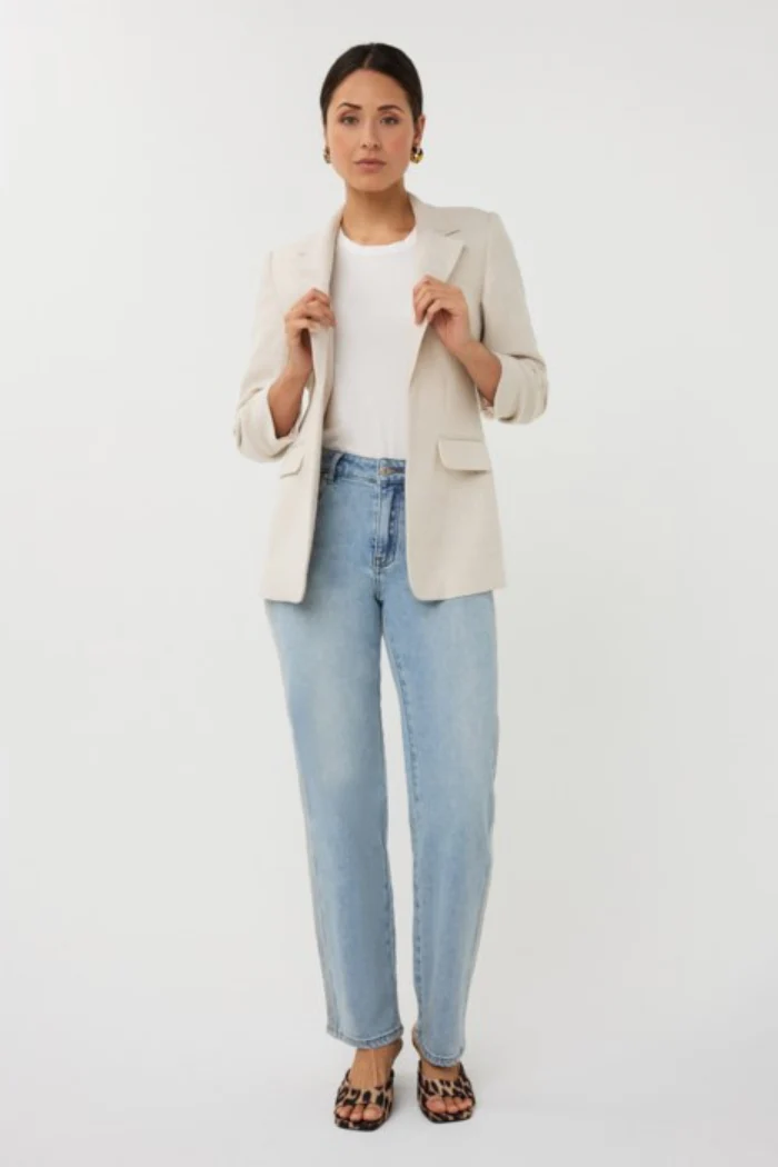 Linen Look Blazer - Image 3