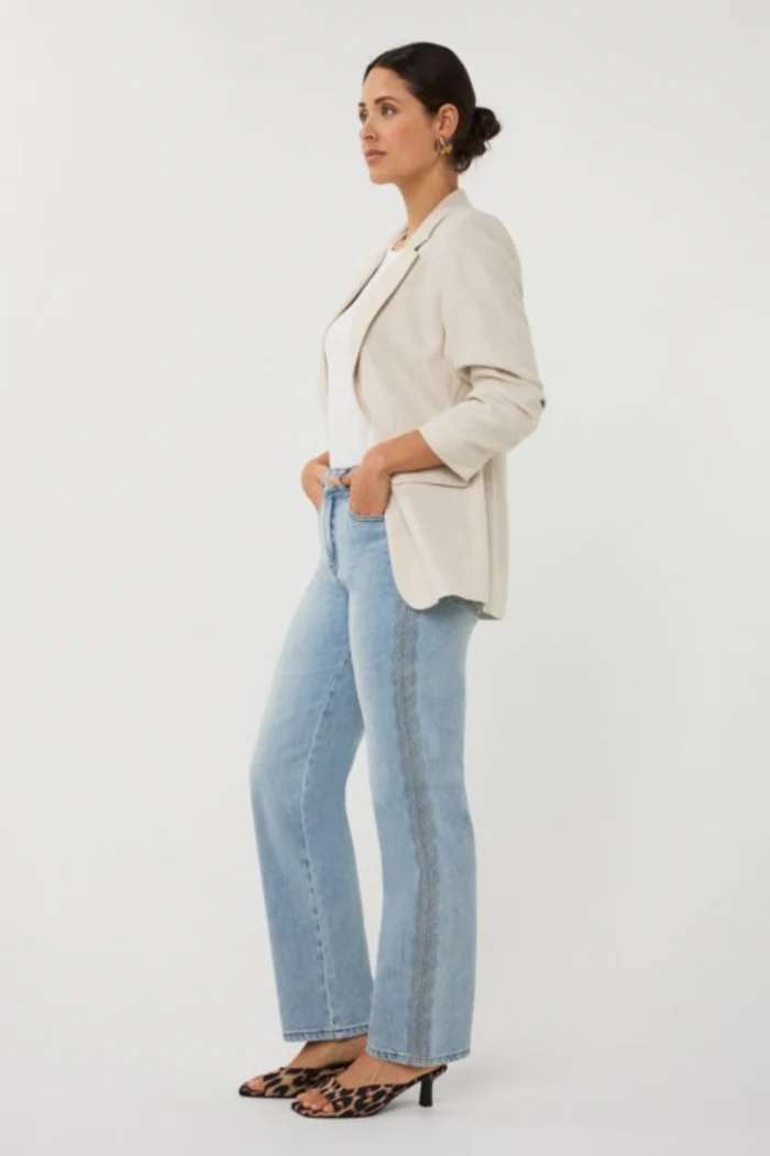 Linen Look Blazer - Image 4