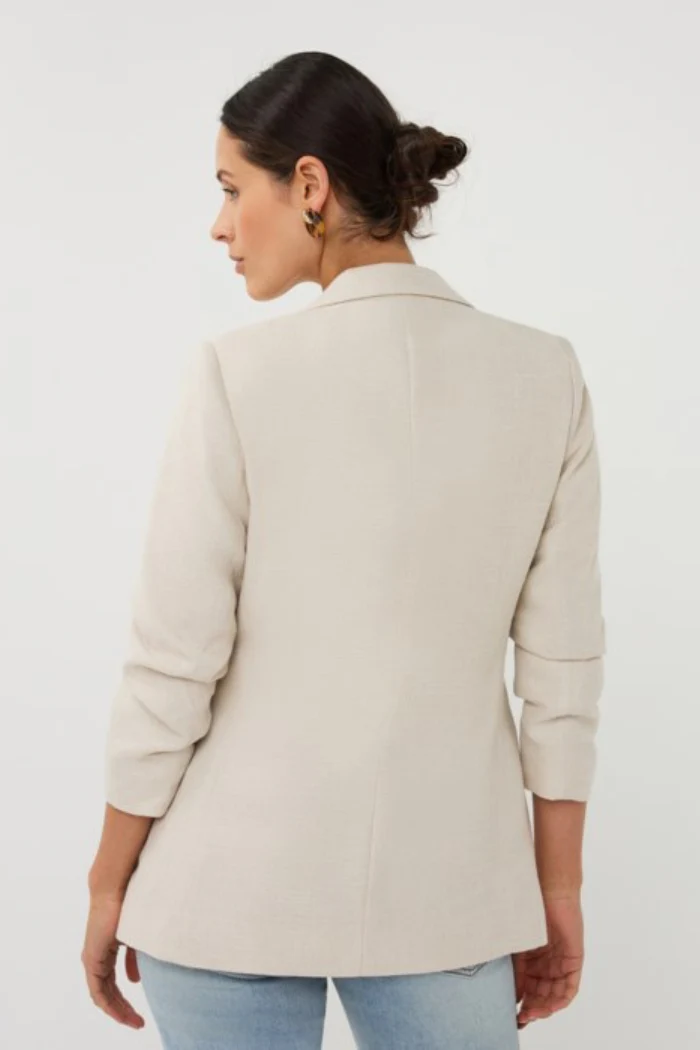 Linen Look Blazer - Image 5