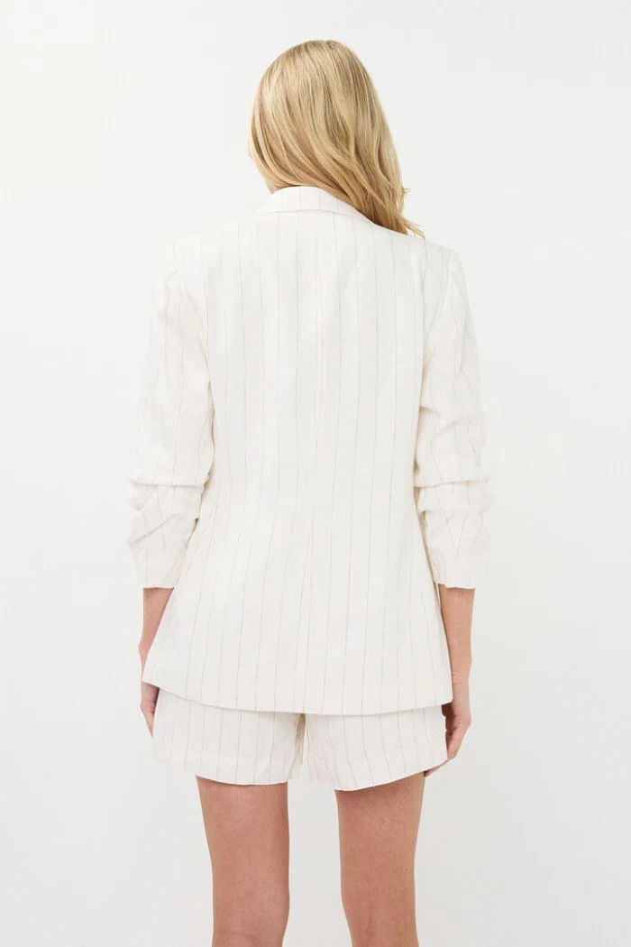 Linen Striped Blazer - Image 2