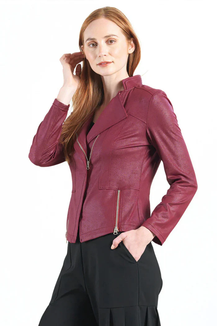 Liquid Leather ™ Signature Jacket - Merlot - Image 3