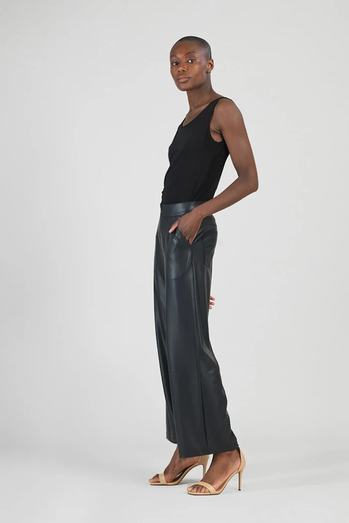 Liquid Leather Straight Leg Pant - Image 3