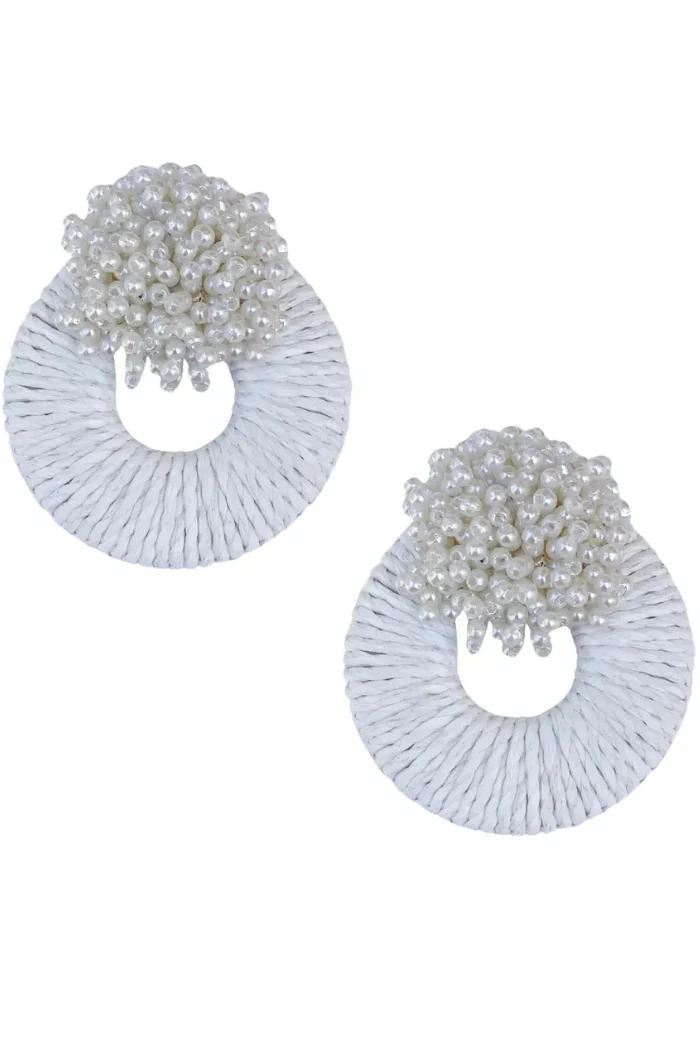 Mia Raffia Earrings - Image 3