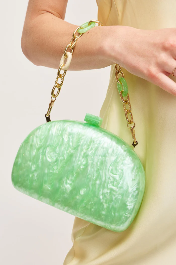 Morgan Evening Bag - Light Green - Image 5