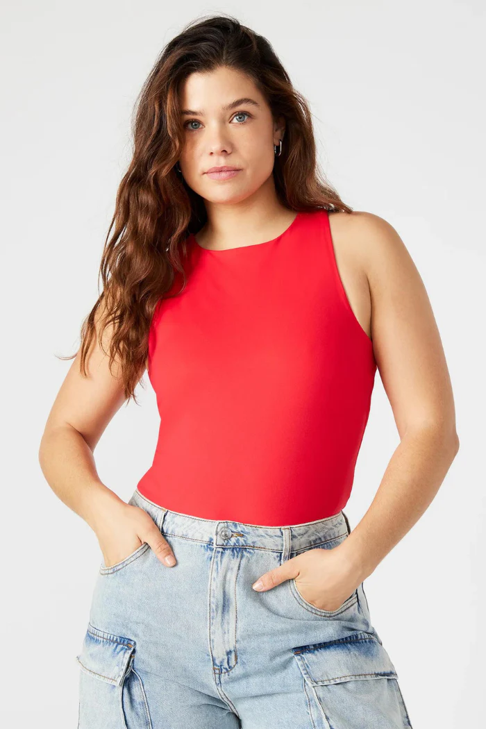 Nico High-Neck Sleek Tank Bodysuit