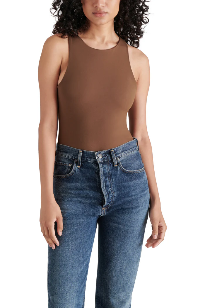 Nico High-Neck Sleek Tank Bodysuit - Image 2