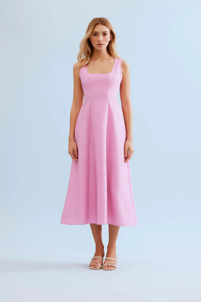 Nina Open Back Midi Dress