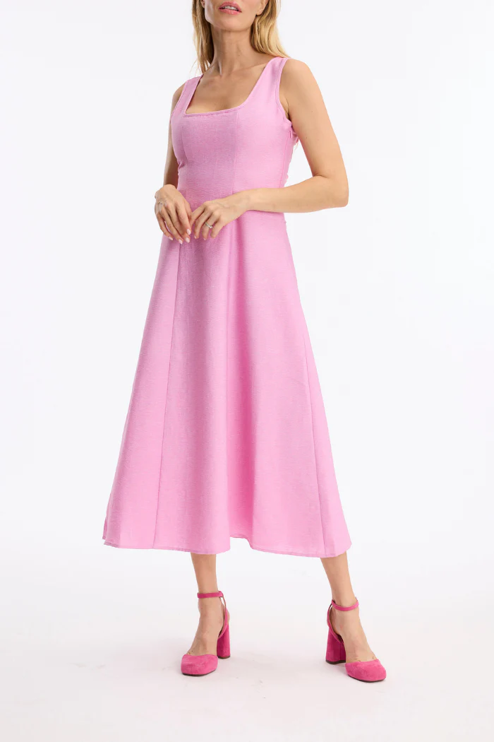 Nina Open Back Midi Dress - Image 6