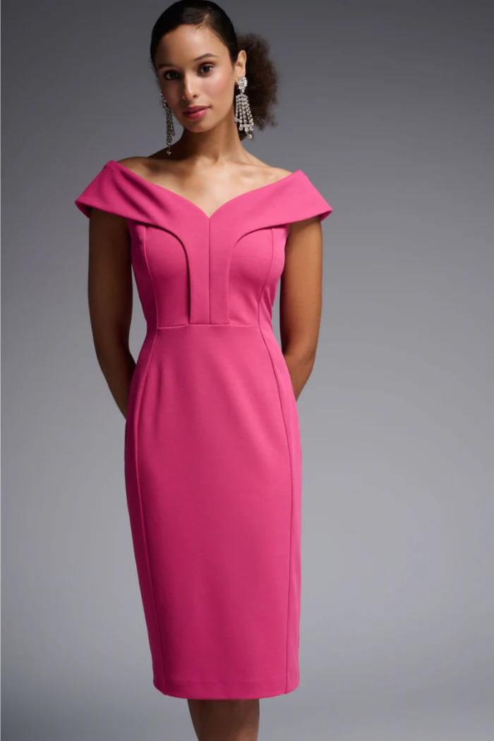 Off-Shoulder Shift Dress - Image 2