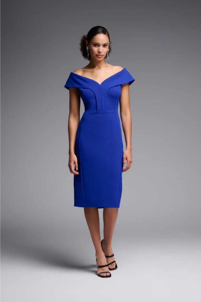 Off-Shoulder Shift Dress - Image 4