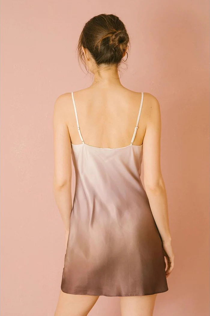 Ombré Satin Mini Dress - Image 5