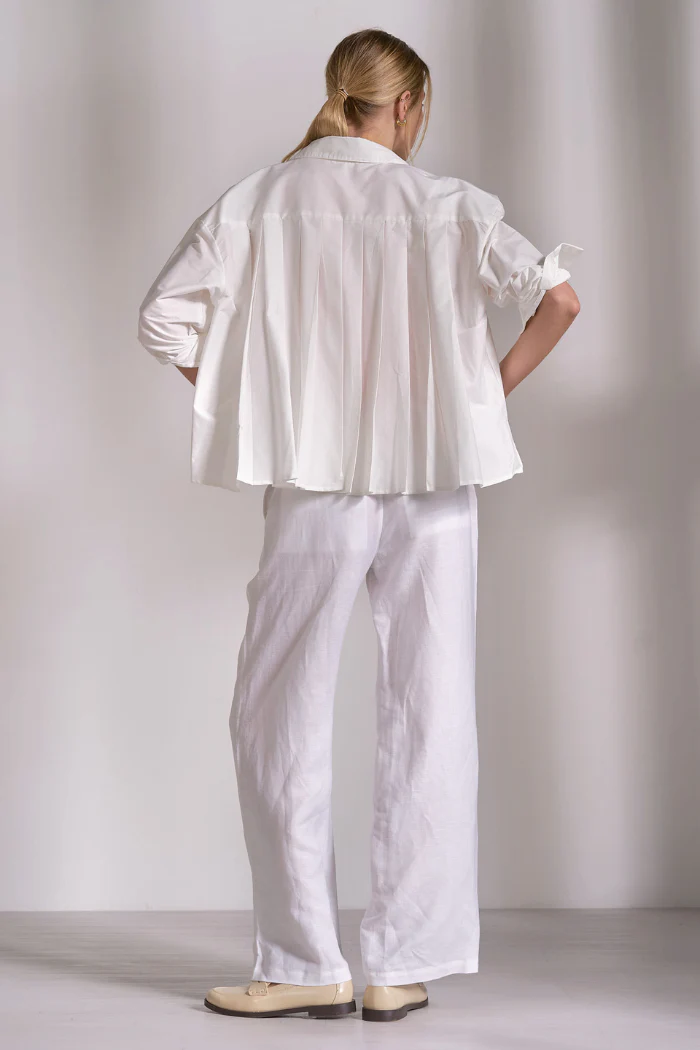 Oversized Back Pleated Shirt - Image 4