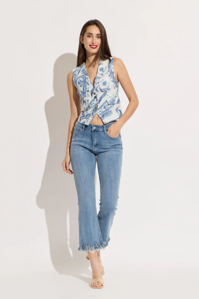 Paisley Linen Vest - Image 2